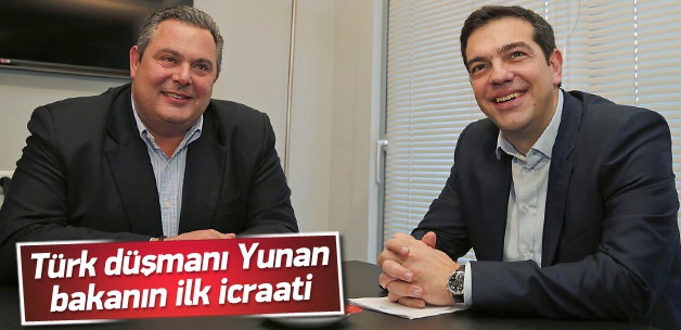 Türk düşmanı Yunan Savunma Bakanı'nın ilk icraatı