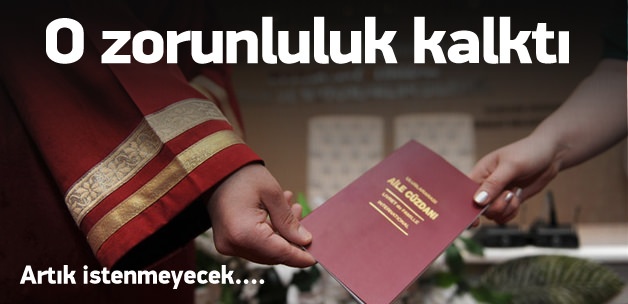 ''Evlenme Ehliyet Belgesi'' istenmeyecek