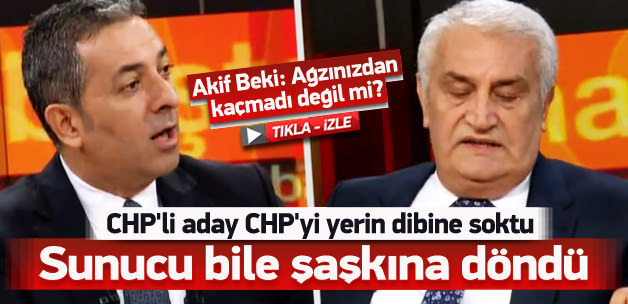 CHP'li aday CHP'yi bombaladı, sunucu şaşkına döndü