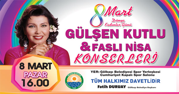 Gülşen Kutlu konser verecek
