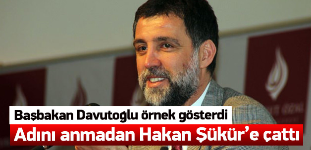 Davutoğlu isim vermeden Hakan Şükür'e çattı