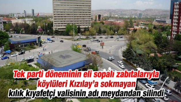 Tandoğan Meydanı'nın adı değişti