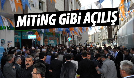 Gölbaşı'nda miting gibi açılış