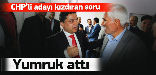 CHP'li vekil adayı gazeteciye yumruk attı