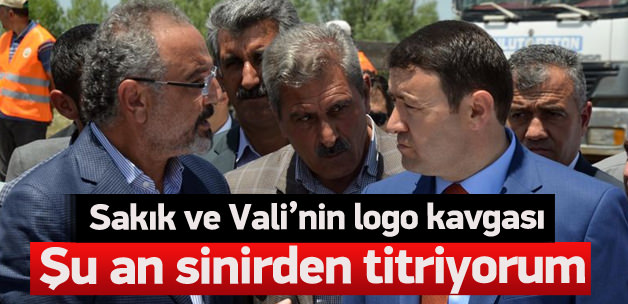 Sırrı Sakık ile vali arasında logo tartışması