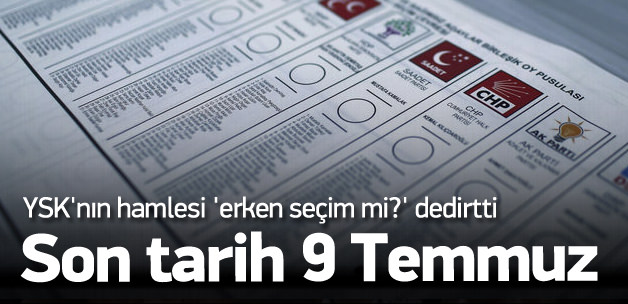 YSK'nın hamlesi 'erken seçim mi?' dedirtti