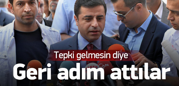 HDP tepkiden korkup Öcalan'ı çekti