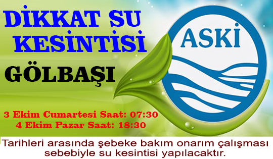 Köprülü Kavşak inşaatından dolayı 2 gün su kesintisi