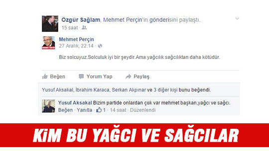 CHP'deki yağcı ve sağcılar kim?