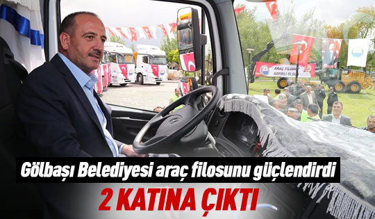 Gölbaşı Belediyesi araç filosunu güçlendirdi