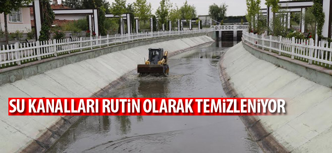 Su kanalları temizleniyor