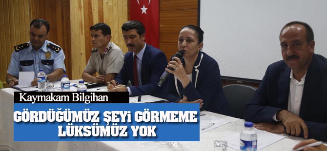 Yeni eğitim öğretim yılı öncesi güvenlik toplantısı