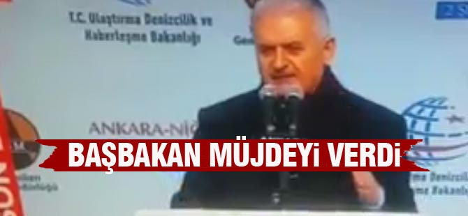 Başbakan Gölbaşı'ndan müjdeyi verdi
