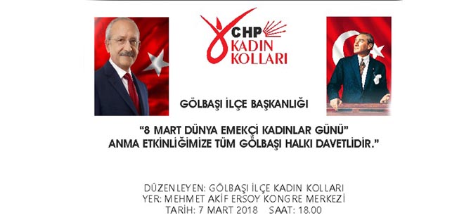 CHP'den KADIN'lara özel program