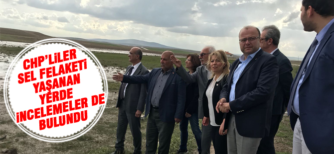 CHP’liler selde zarar gören vatandaşları ziyaret etti