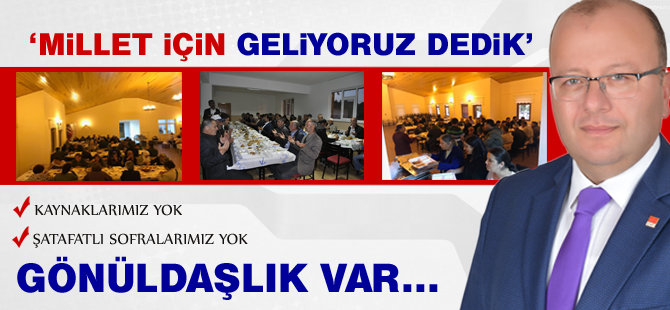 Elikesik; “Millet için geliyoruz”