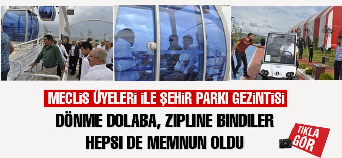 Meclis üyeleri ile 'Şehir Parkı' gezintisi
