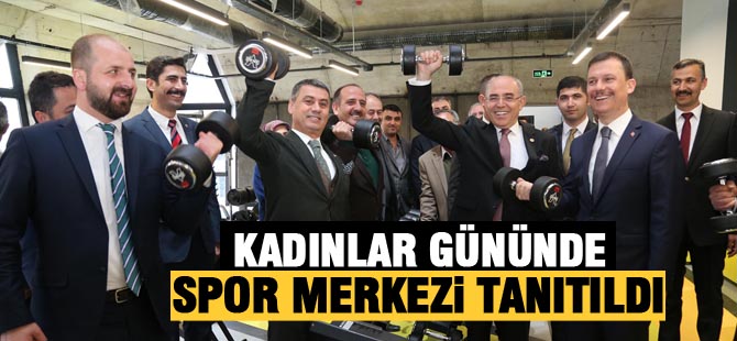 Kadınlara özel spor merkezi tanıtıldı