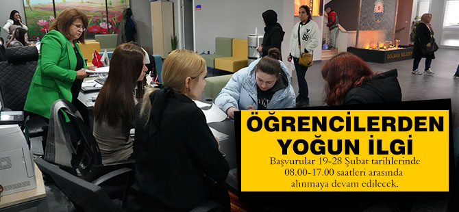 Öğrencilerden harç desteğine yoğun ilgi