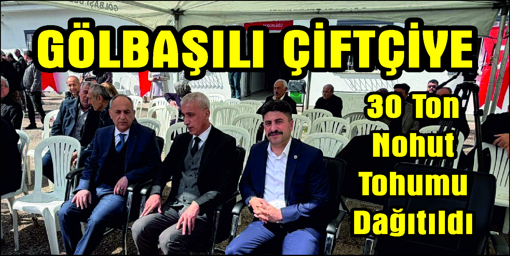 Gölbaşı’nda 167 Çiftçiye 30 Ton Nohut Tohumu Dağıtıldı