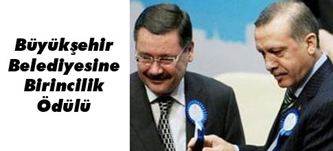 Büyükşehir Belediyesine Birincilik Ödülü