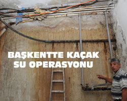 Başkentte kaçak su operasyonu