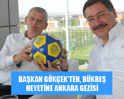 BAŞKAN GÖKÇEKTEN, BÜKREŞ HEYETİNE ANKARA GEZİSİ