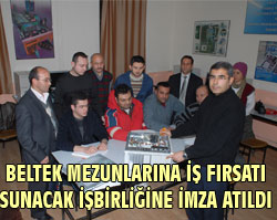 - BELTEK MEZUNLARINA İŞ FIRSATI SUNACAK İŞBİRLİĞİNE İMZA ATILDI