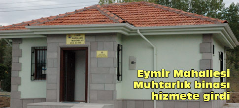 Muhtarlık binası hizmete girdi