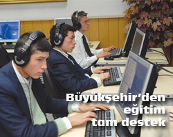 Büyükşehirden eğitime tam destek