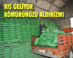 KIŞ GELİYOR, KÖMÜRÜNÜZÜ ALDINIZ MI?