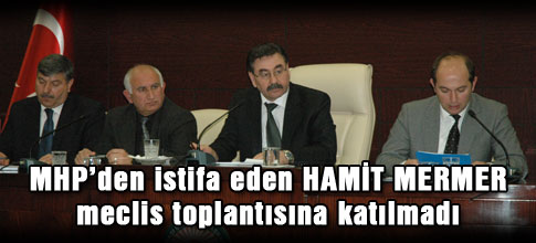 Mermer, meclise katılmadı