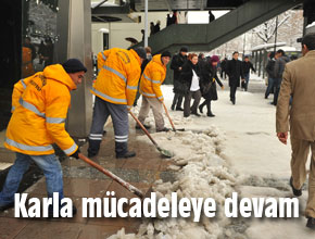 Karla mücadelye devam