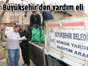 Büyükşehirden yardım eli