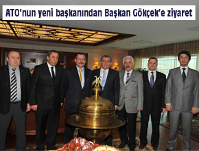 ATONUN YENİ BAŞKANI BEZCİDEN, BAŞKAN GÖKÇEKE ZİYARET