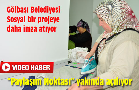 Gölbaşı belediyesinden PAYLAŞIM NOKTASI