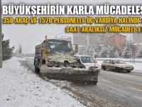 BÜYÜKŞEHİRİN KARLA MÜCADELESİ…