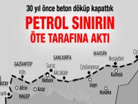 Petrol kuyularına beton döküldü petrol Suriyeye aktı