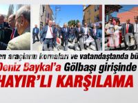 Deniz Baykal'a Gölbaşı'nda coşkulu karşılama