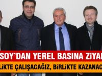 Gölbaşı Belediye Başkan Adayı Aksoy, yerel basını ziyaret etti