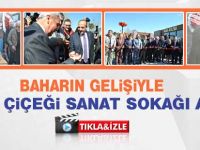 Sevgi Çiçeği Sanat Sokağı açıldı