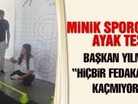 Minik sporculara ayak testi