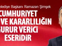 BAŞKAN ŞİMŞEK'TEN ANLAMLI CUMHURİYET BAYRAMI KUTLAMASI