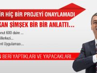 Başkan Şimşek projeleri açıkladı ; 'Daha fazlası da olacak'