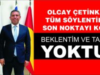 OLCAY ÇETİNKAYA   TÜM SÖYLENTİLERE SON NOKTAYI KOYDU
