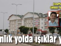 Karanlık yolda ışıklar yandı