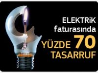 Yaptığı düzenekle elektrikte yüzde 70 tasarruf sağladı