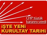 CHPden tüzük kararı açıklaması