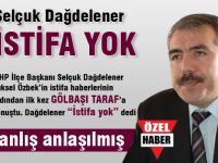 İstifa söz konu değil